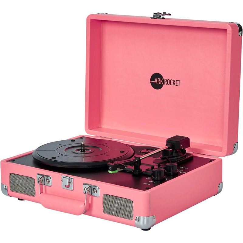 Portable 45 - Speed Turntable Decorative Record Player with Bluetooth