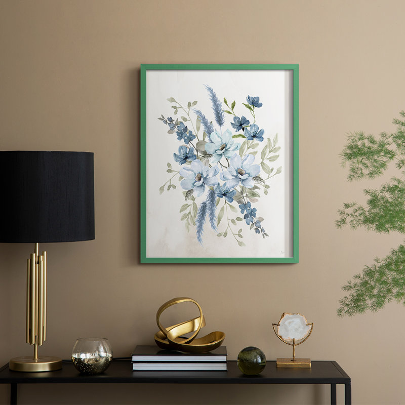 Sweet Blues II, reproduction encadrée - bois massif, H 30 po x l 24 po, Green