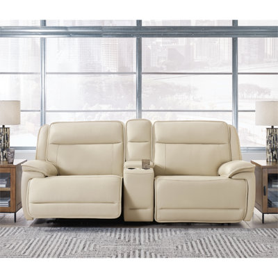 Canapé modulaire inclinable électrique 3 pièces avec console Creeve