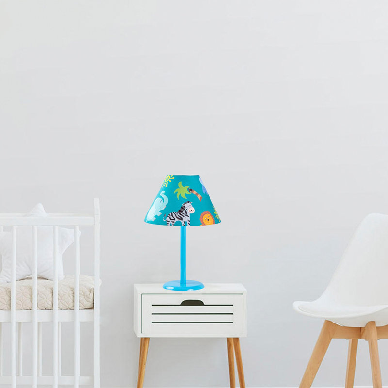 Lampe de table bleue 18,11 po McTeer