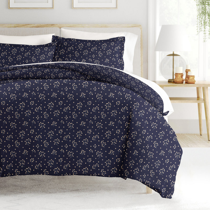Ensemble de housse de couette brossé deux fois et ultradoux, Housse de couette simple / simple TG et 1 taie dé