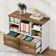 Maidel 39.37'' Wide 2 -Drawer Mobile File Cabinet