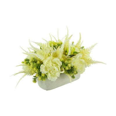 Polysilk Peony Arrangement in Pot