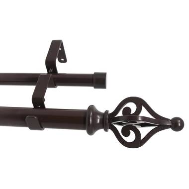 Wrought Iron Double Curtain Rods