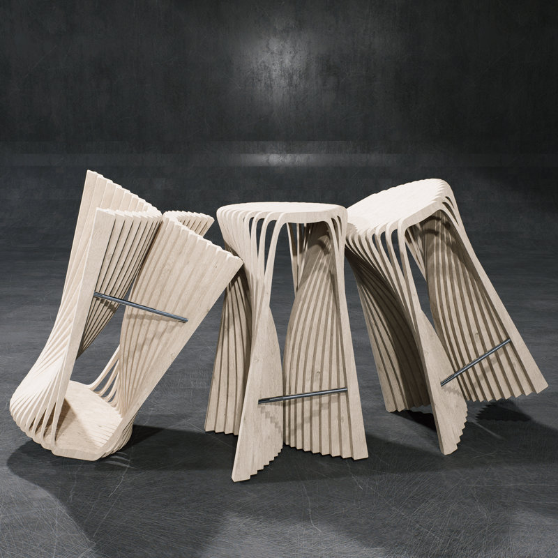 Tabouret de comptoir rembourré