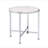 Round End Table with X-Shape Support