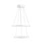 Lustre réglable à DEL, corps en aluminium blanc, 11,8 po (petit) et 15,7 po (moyen) diamètre | Hauteur réglable de 0 à 31,5 po | Écoénergétique 40 à 60 watts, conception élégante pour la décoration et l'éclairage modernes-682490413