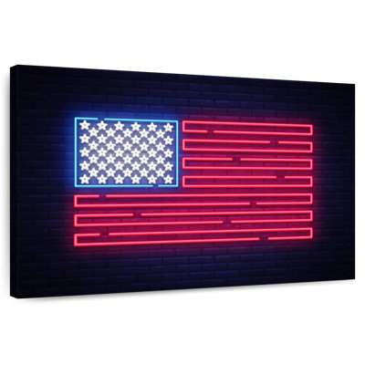 Borges USA Flag Neon Sign