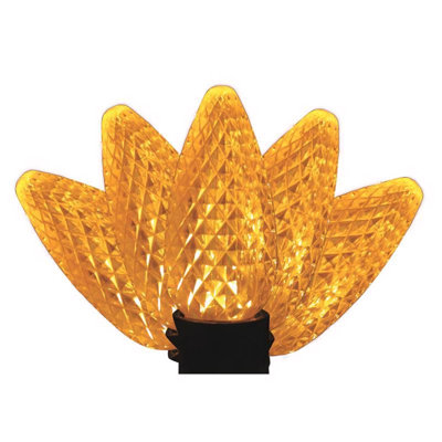  LED PS C9 Yellow 25 ct Christmas Light Bulbs