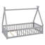 Lit de sol en forme de tente, lit avec garde-corps-868018820