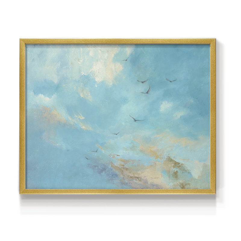 «I'm Fly Away» - reproduction encadrée - réarmable, H 8 po x l 10 po, Doré