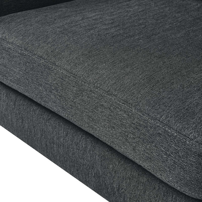 Causeuse rembourrée Corland, Gris anthracite