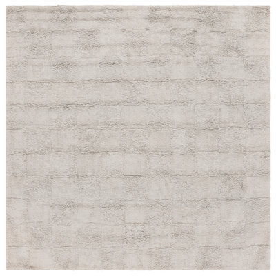 Alburtis Handtufted Recycled Cotton Machine Washable Solid Color Rug