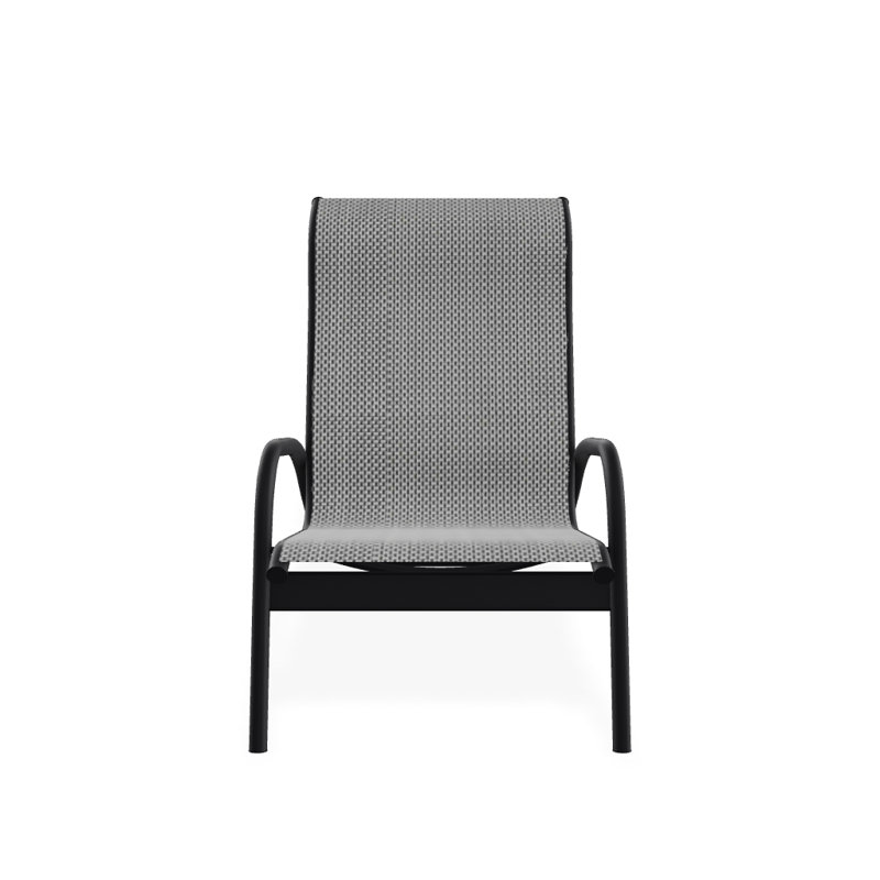 Gardenella Patio Chair, Nickel, Black