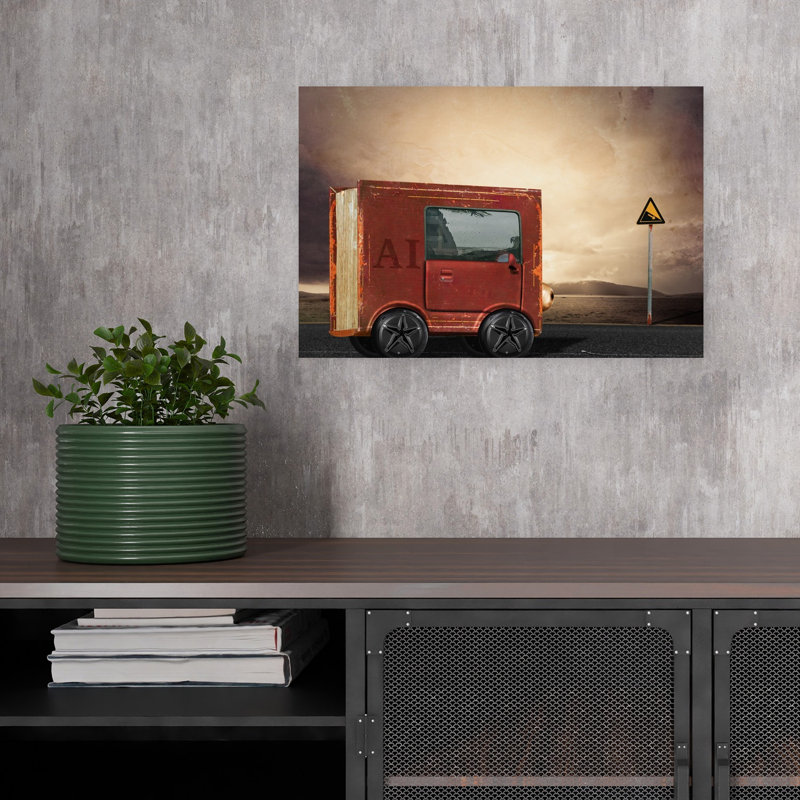 Reproduction d'art mural Ai Road Ahead, 12" H x 18" W