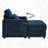 42.5"W Chaise Lounge Sofa Couch-1703519995