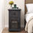Benancia 1 Drawers Nightstands  with Storage and Fast Charging Station for Bedroom-459276596