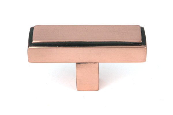 Scully T-Bar Handle Pull, Polished Bronze