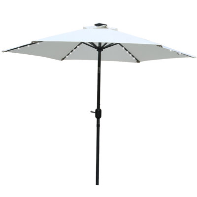 Martigues 2.5m Traditional Parasol with Lights