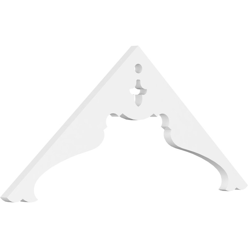 Pignon en PVC de qualité architecturale Heath, H 15 po x l 36 po x P 1 po, 10 / 12