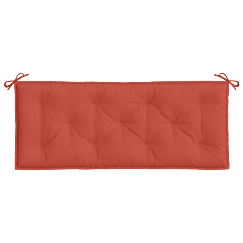 Ebern Designs Garden Bench Cushion 2.8" Fabric, Melange Red, 47.2" W x 19.7" D