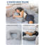  Coussin de lecture, coussin de dos pour s'asseoir au lit pour la lecture, infirmière et relax, coussin de lecture pour adultes, mamans et enfants, coussin de lit