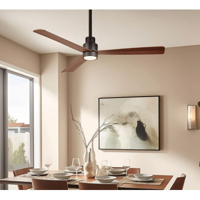 Ventilateur de plafond intérieur / extérieur simple 52 po à DEL