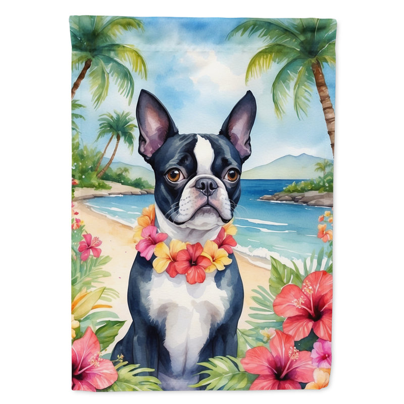 Drapeau de jardin en polyester double face H 15,5 po x l 11,25 po