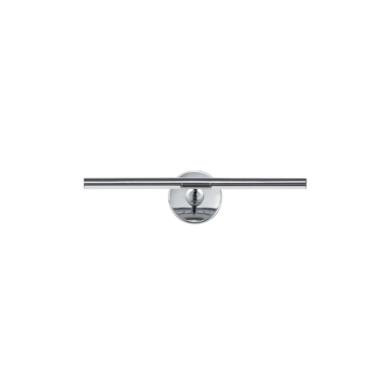 Applique murale à bras en aluminium Demontrey, Blanc / chrome poli, H 4,5 po x l 19 po x P 8,75 po