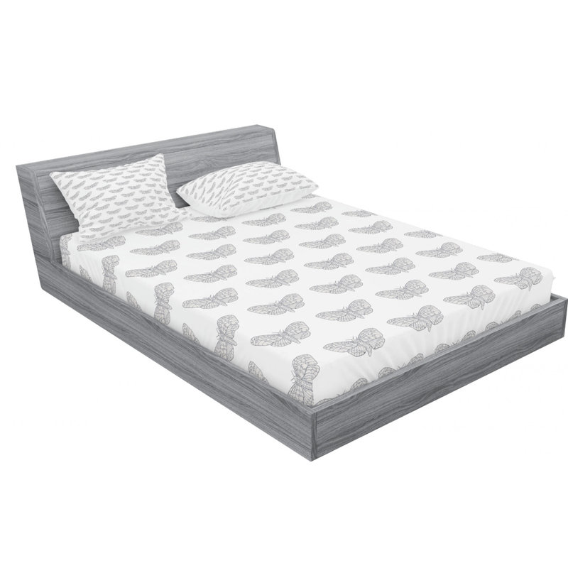 Microfiber Sheet Set, Queen Sheet Set with Fitted Sheet