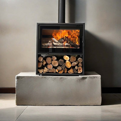Modern style steel metal home heating fireplace