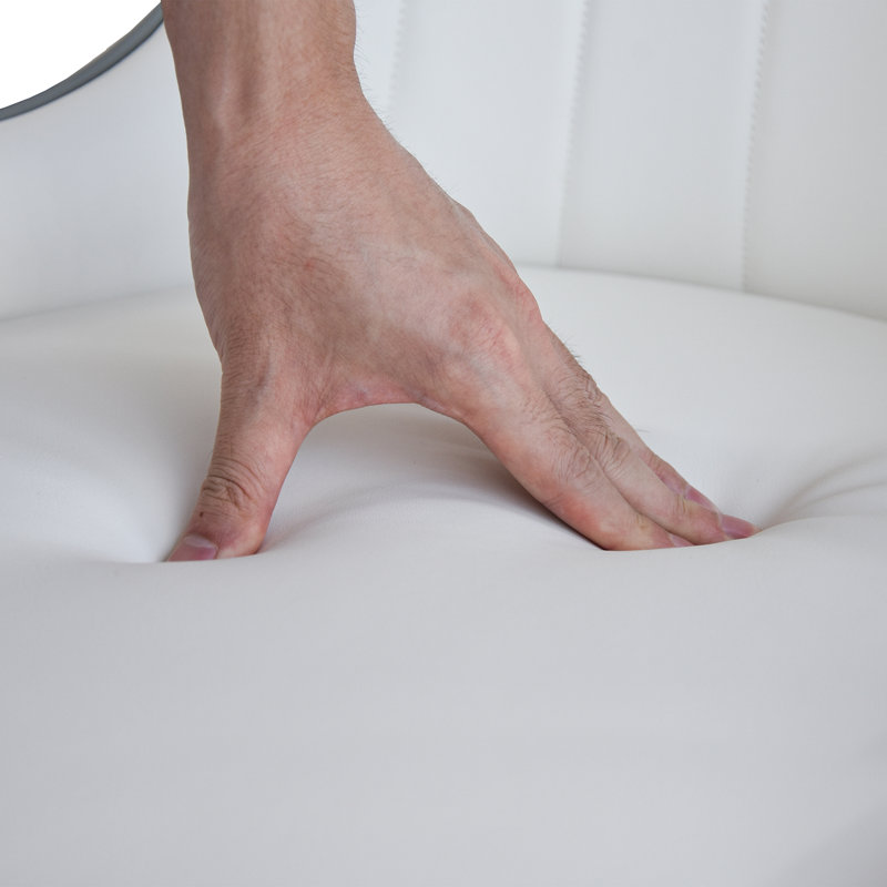 Chaise de salle à manger Azelene, Blanc / gris