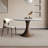 White Round Sintered Stone Dining table-119478450
