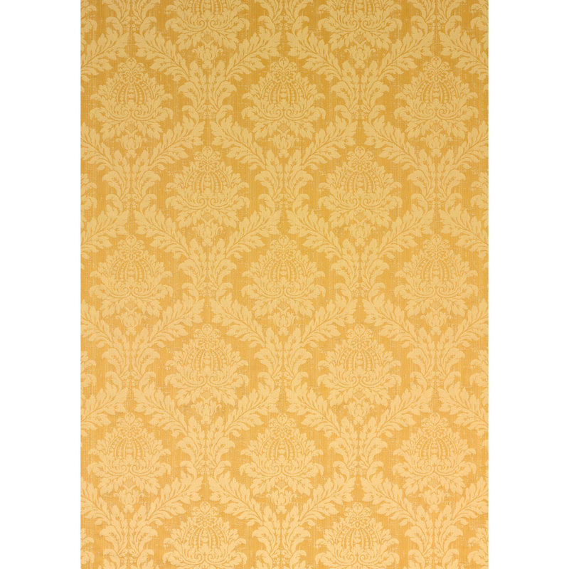 Lydford Damask 100% Cotton Performance Fabric, Gilt