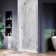35.5'' - 37'' W x 72'' H Pivot Frameless Shower Door with Clear Tempered Glass