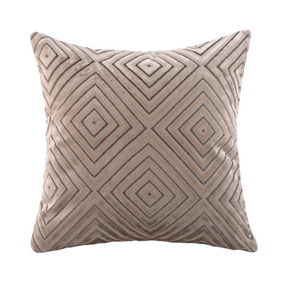 Set of 2 diamond-patterned embossed design throw pillow 18"x18" with INSERTs