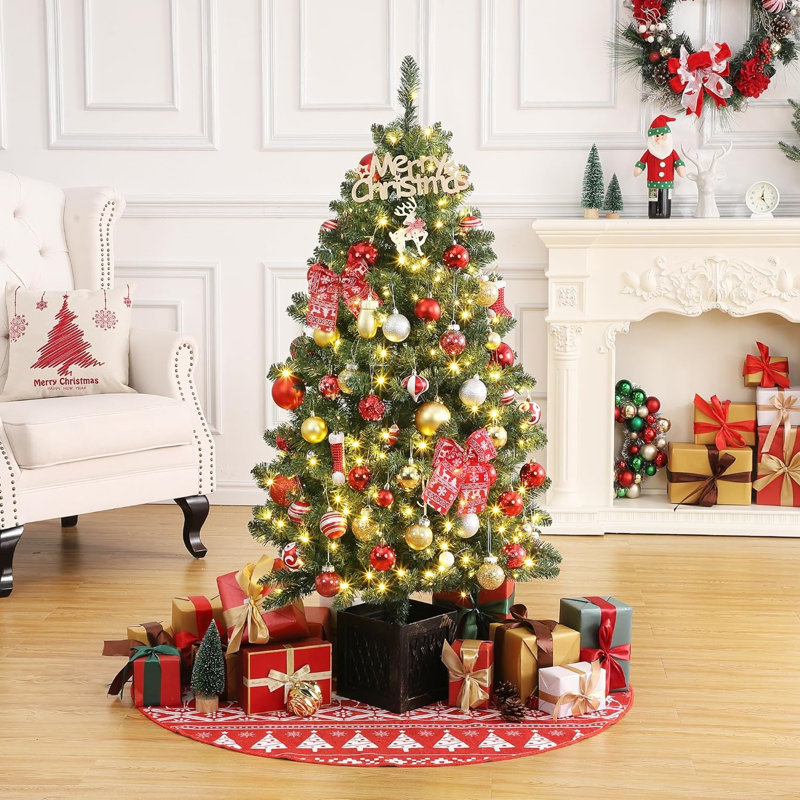 Arbre de Noël artificiel éclairé 53,14 pi