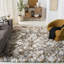 Tapis ivoire / doré à motif abstrait Cade-1698604105