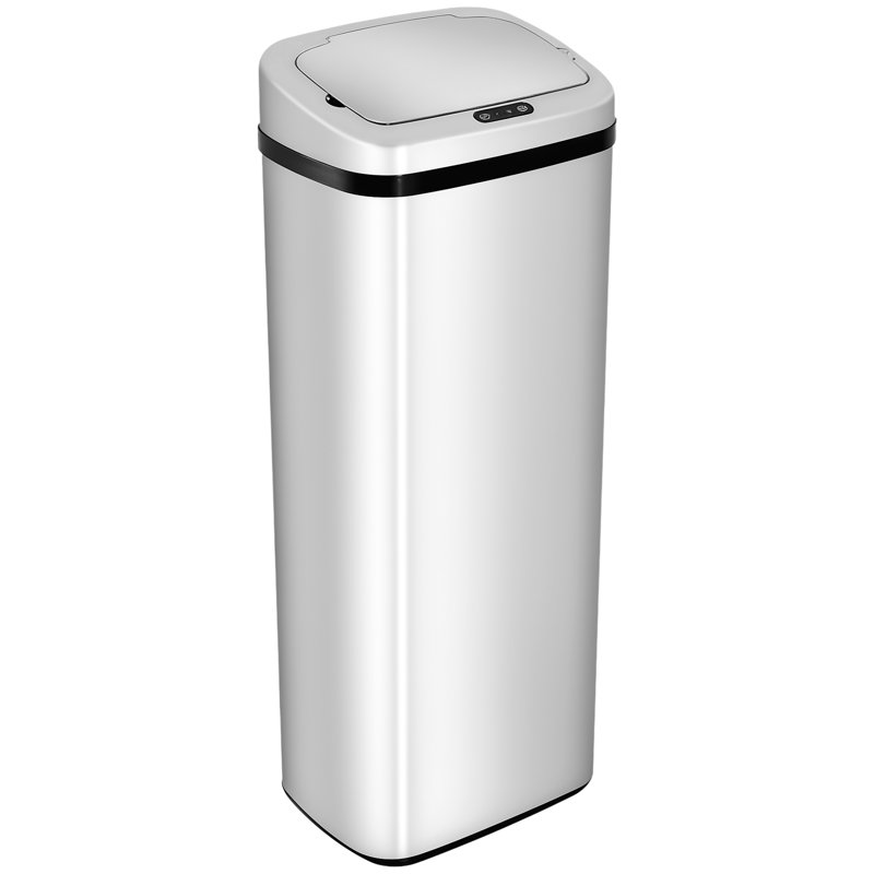 Steel Motion Sensor Kitchen Trash Can, 50L