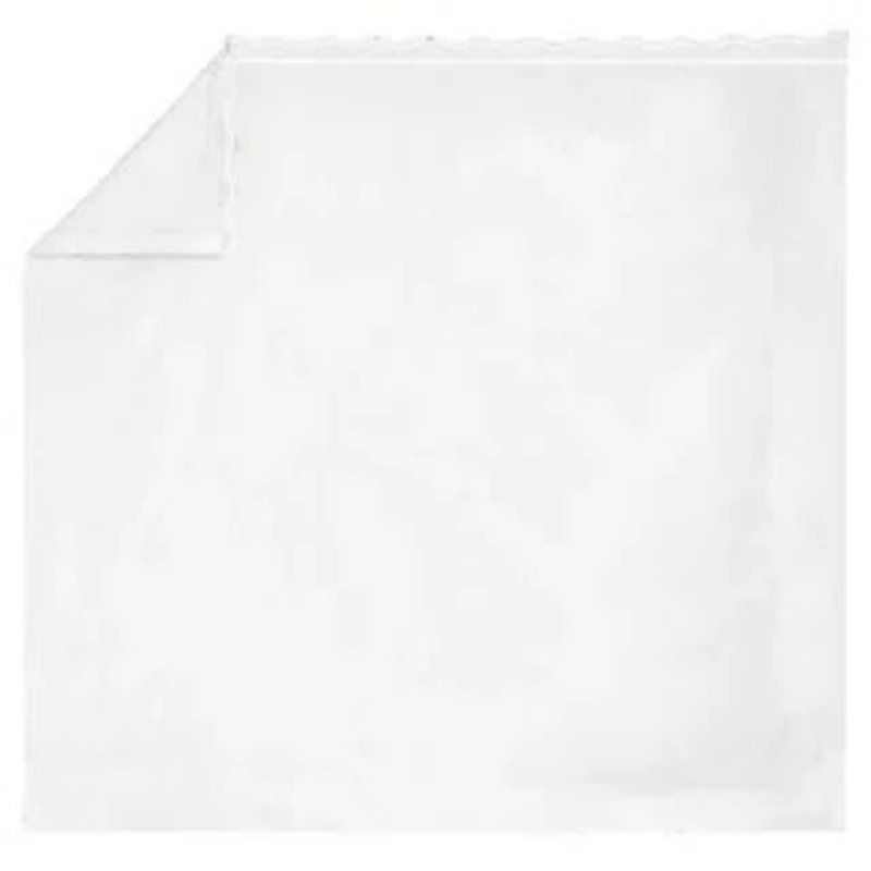 400TC Cotton Scallop Embroidery & Border Cotton 4 Piece Sheet Set Fitted Sheet Fits Upto 16" Deep Pocket, White Border