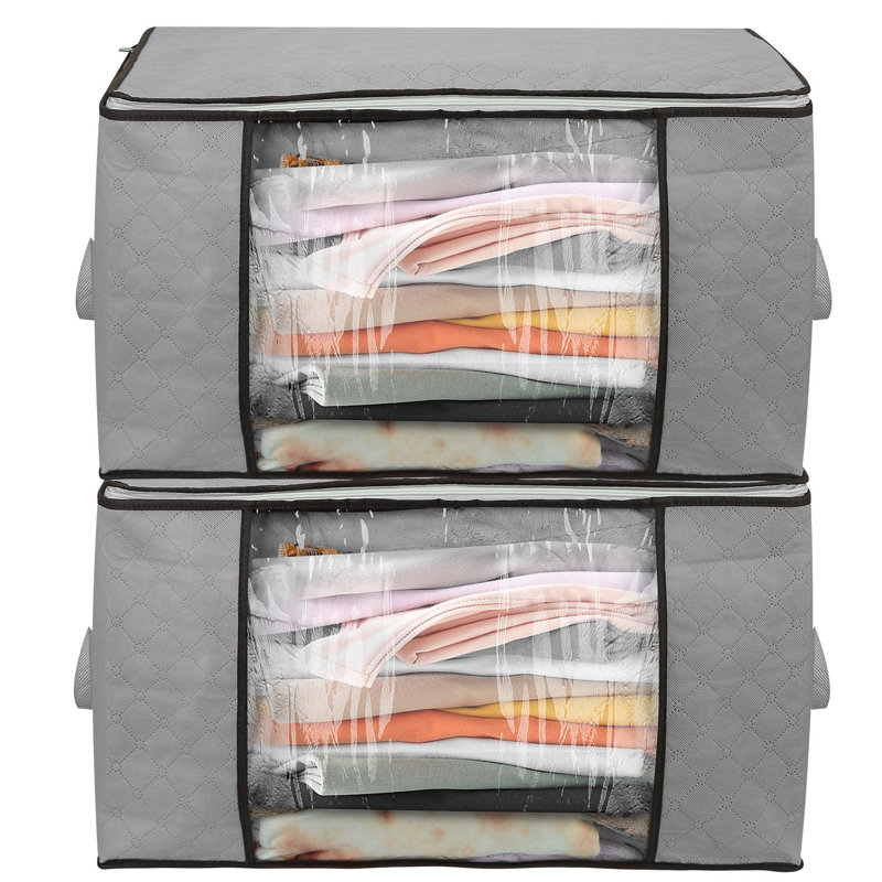 Ensemble de boîtes en tissu, Gris