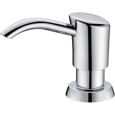 Distributeur intégré de savon de lavabo ou de lotion pour évier de cuisine, tête de pompe ABS, avec grande bouteille de savon en PET de 17 onces