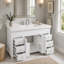 Freestanding Standard Single Vanity Bathroom Vanity With Resin Top