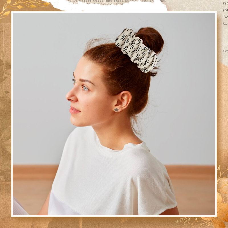 Porte-clés blanc Scrunchie