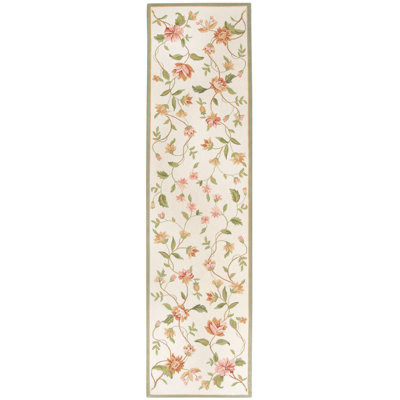 Kinchen Hand Hooked Wool Floral Rug