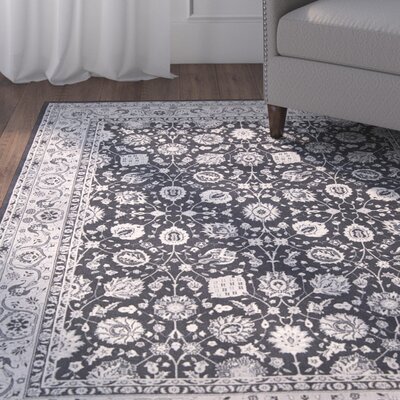 Lamarche Oriental Charcoal Area Rug -  Alcott HillÂ®, ACOT8007 40215971