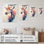 «Cute Giraffe Floral Art II», peinture sur toile-308533857-308533868