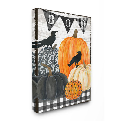 "Lunatique Halloween scene Farm" par Andrea Tachiera, impression d’art graphique