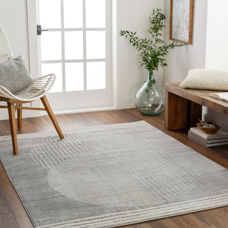Reagyn Geometric Machine Woven Area Rug, Rectangle 160 x 215 cm