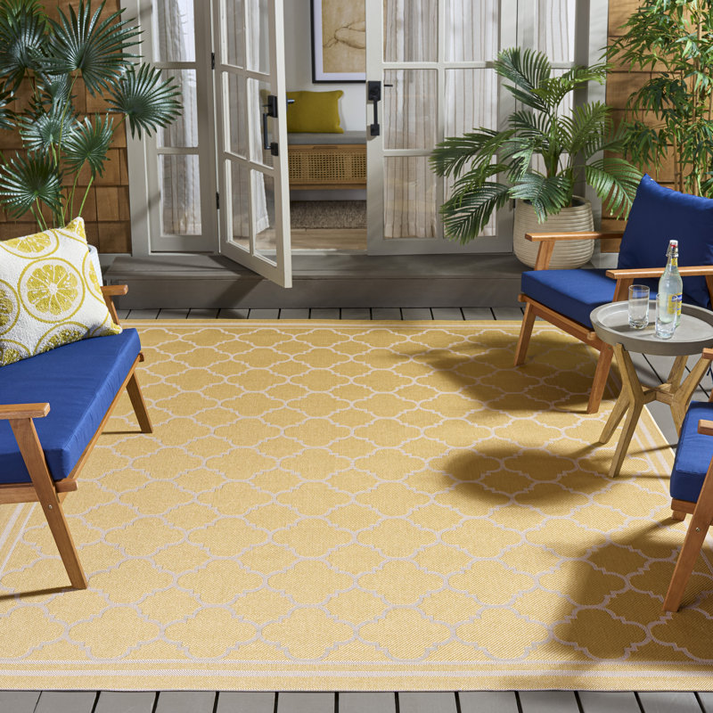Almida Performance Geometric Indoor/Outdoor Area Rug, Rectangle 8' x 10'